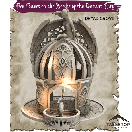 Tree Towers on the Border of the Ancient City - Thematic Dungeon Terrain