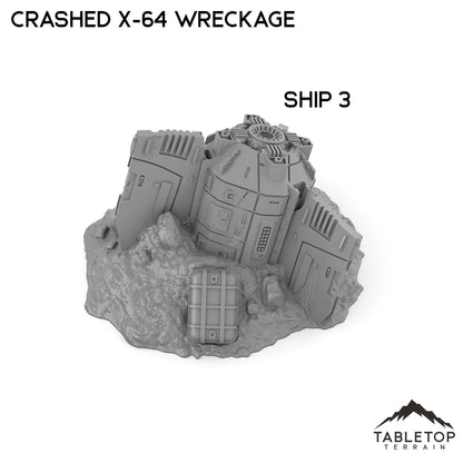 Crashed X-64 Tri-Wing Wreckage
