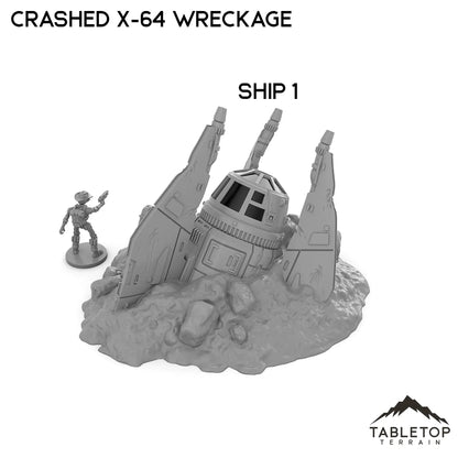 Crashed X-64 Tri-Wing Wreckage