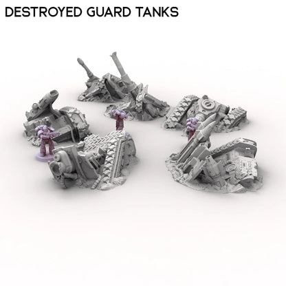 Destroyed Guard Tanks