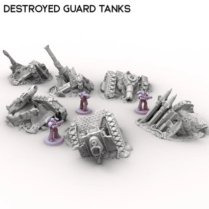 Destroyed Guard Tanks