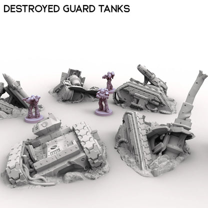 Destroyed Guard Tanks