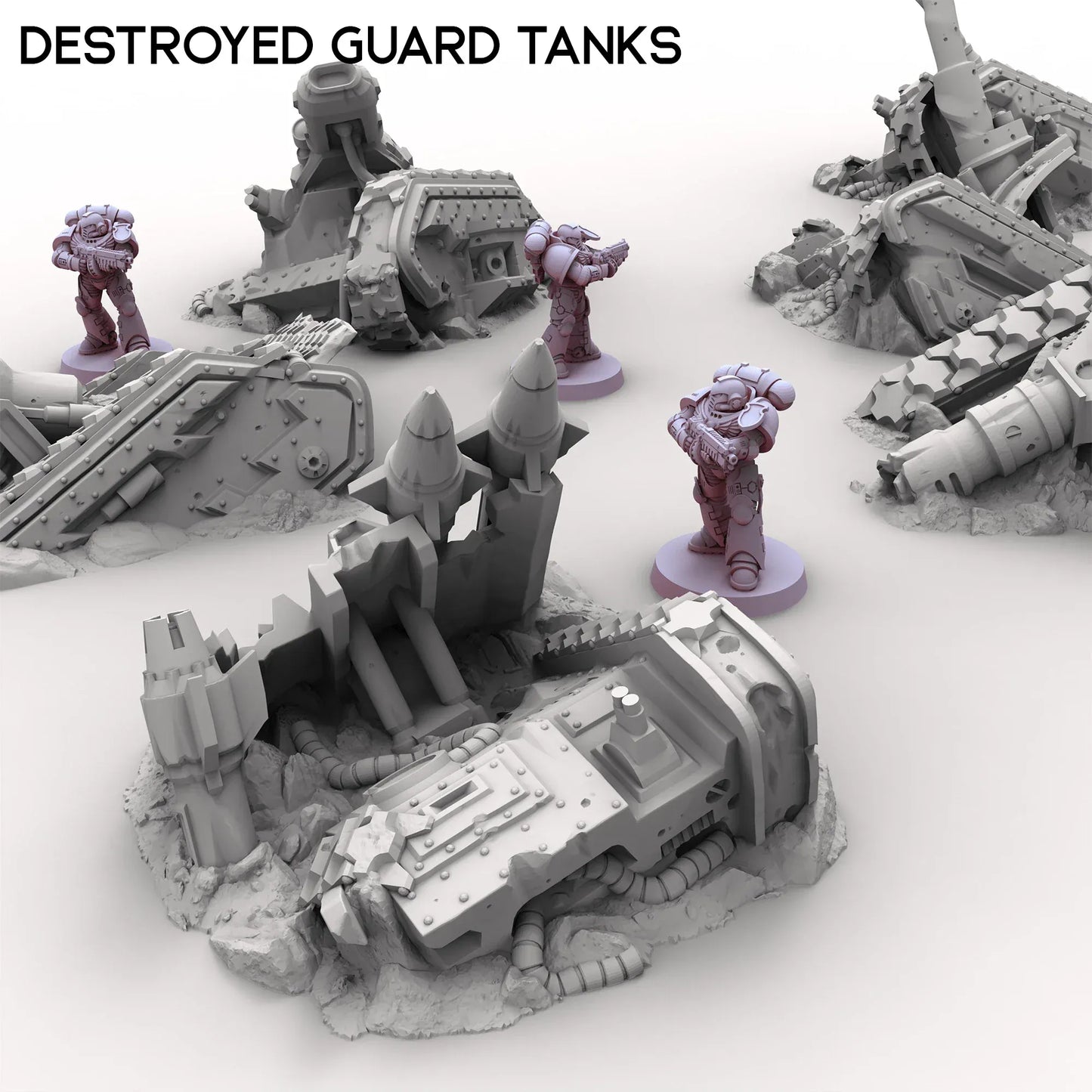 Destroyed Guard Tanks