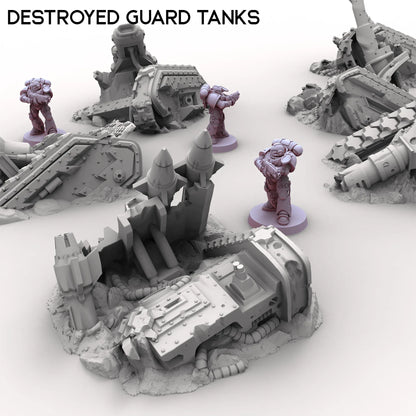 Destroyed Guard Tanks