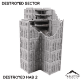 Destroyed Sector 8mm Scale Building Pack