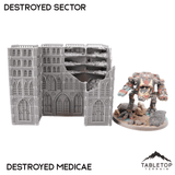 Destroyed Sector 8mm Scale Building Pack