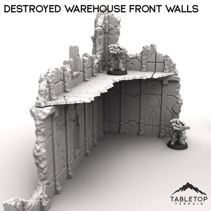 Destroyed Warehouse Front Walls
