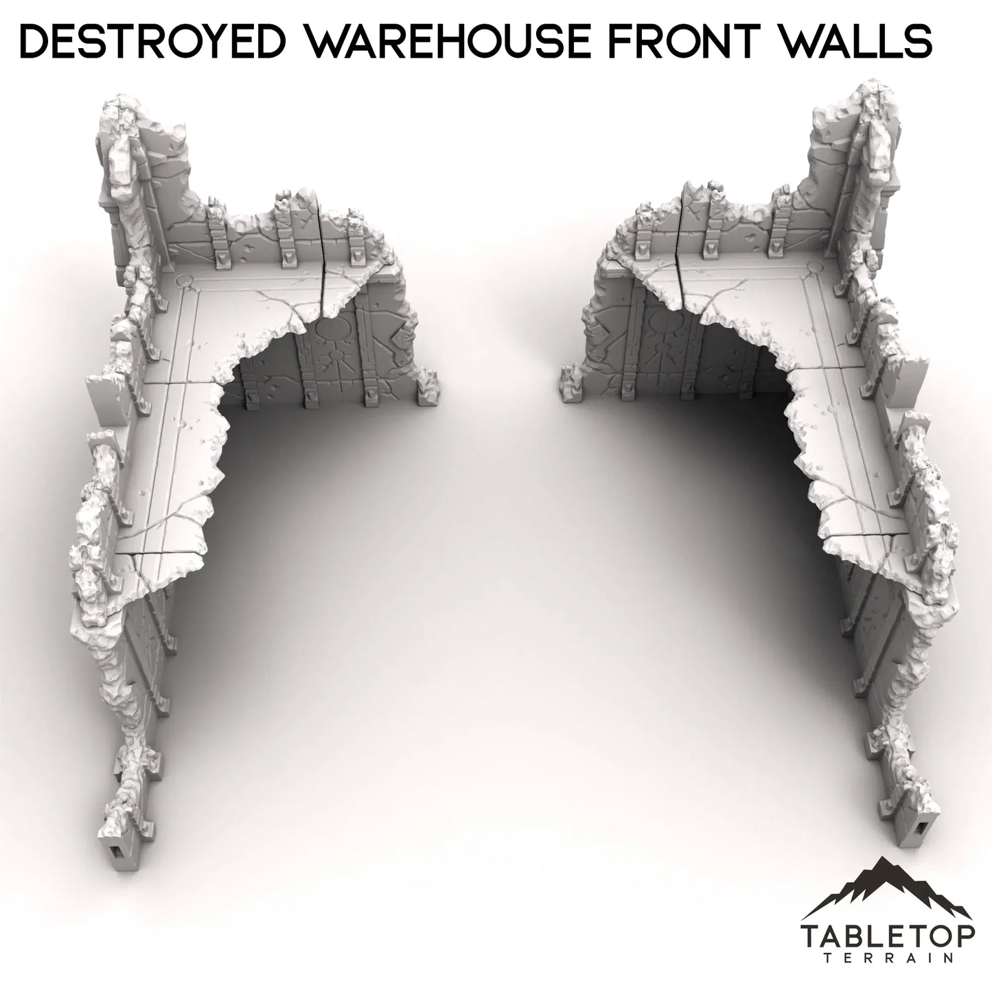 Destroyed Warehouse Front Walls