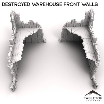 Destroyed Warehouse Front Walls