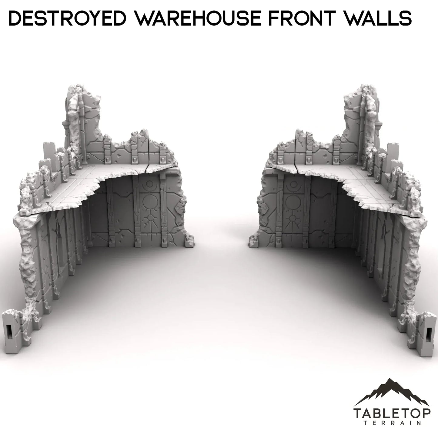 Destroyed Warehouse Front Walls
