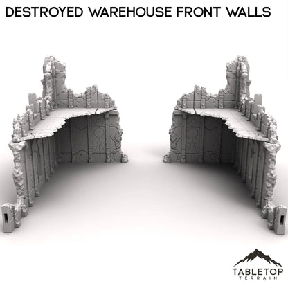 Destroyed Warehouse Front Walls