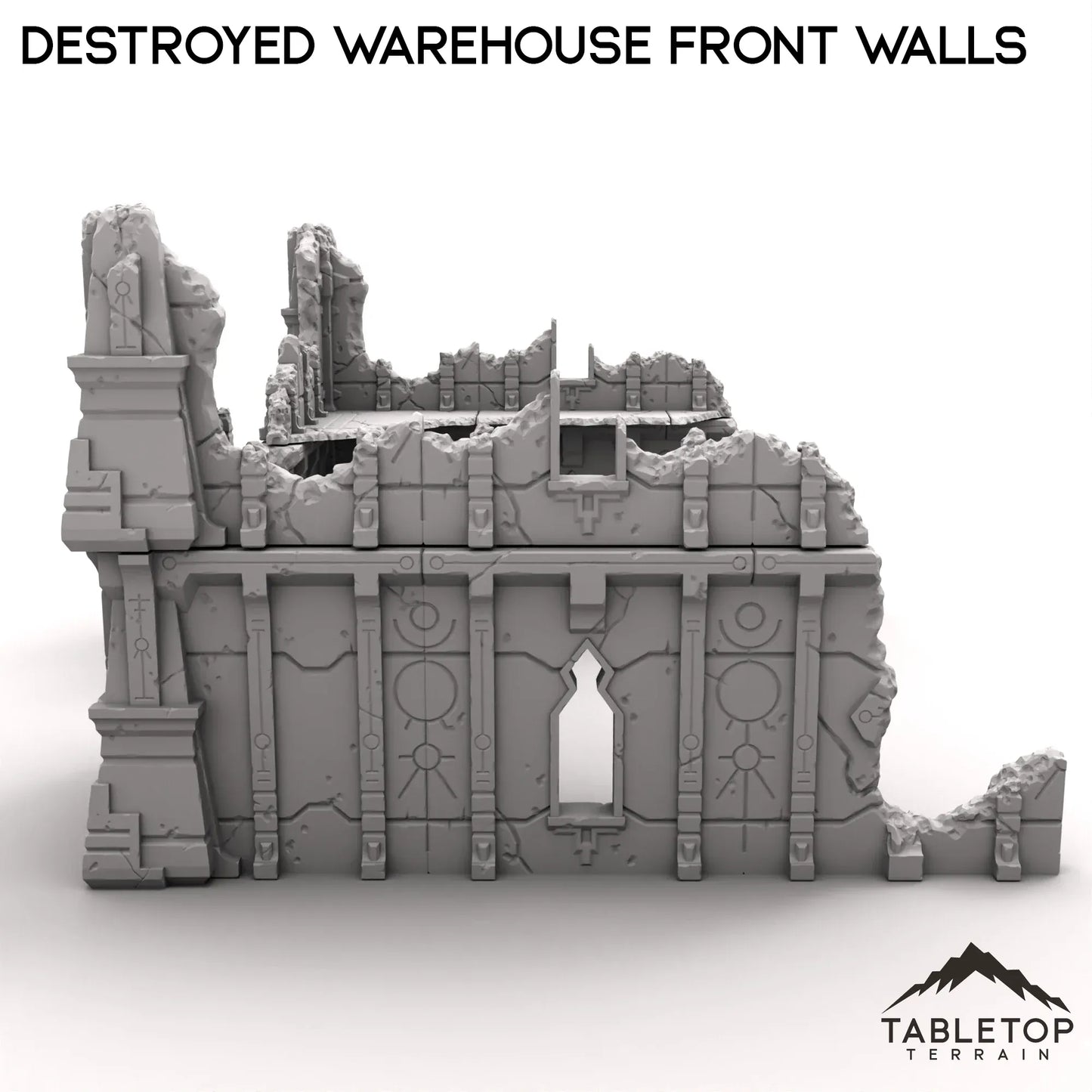 Destroyed Warehouse Front Walls