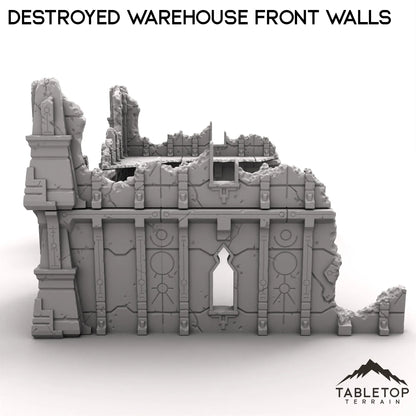 Destroyed Warehouse Front Walls