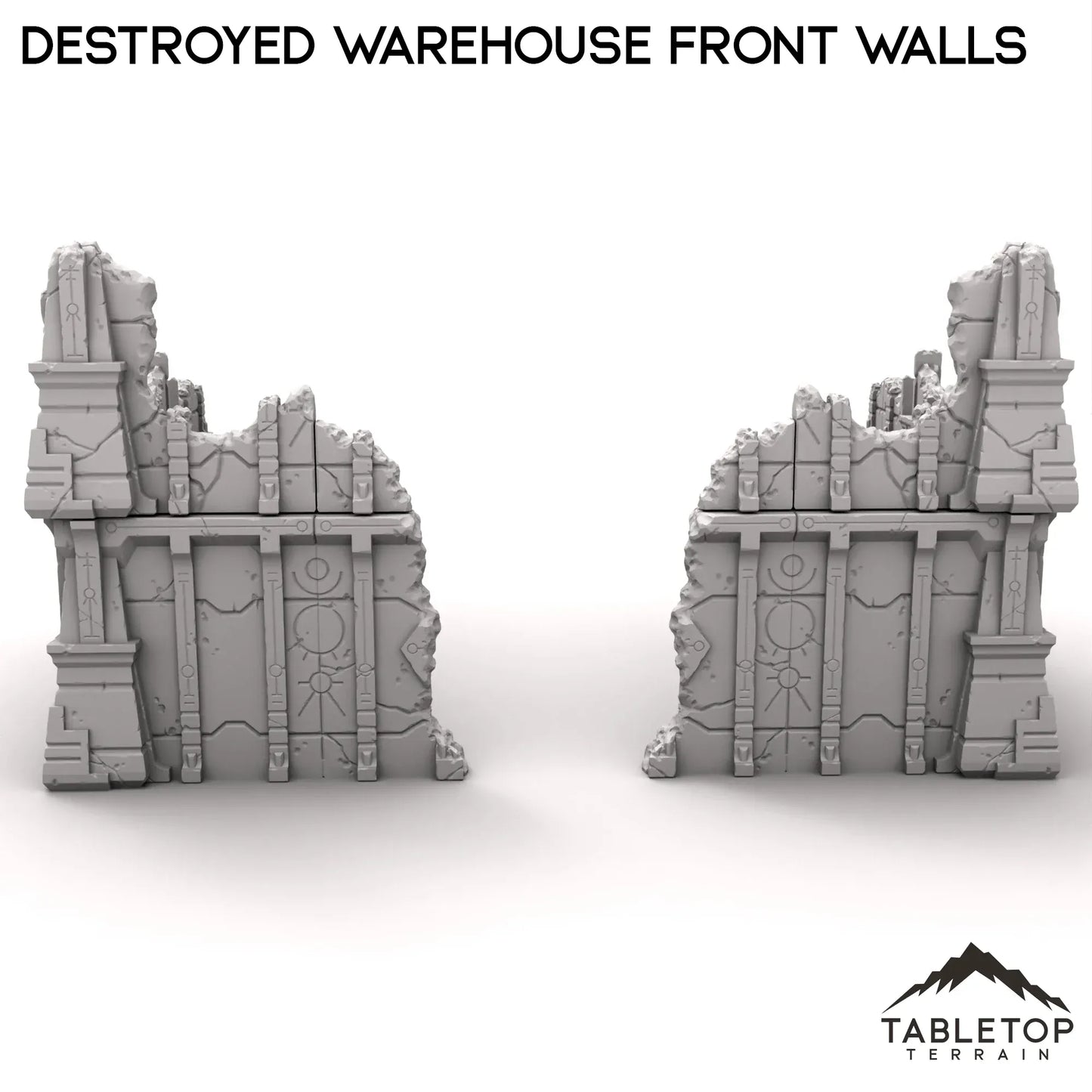 Destroyed Warehouse Front Walls