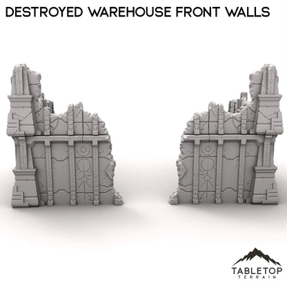 Destroyed Warehouse Front Walls