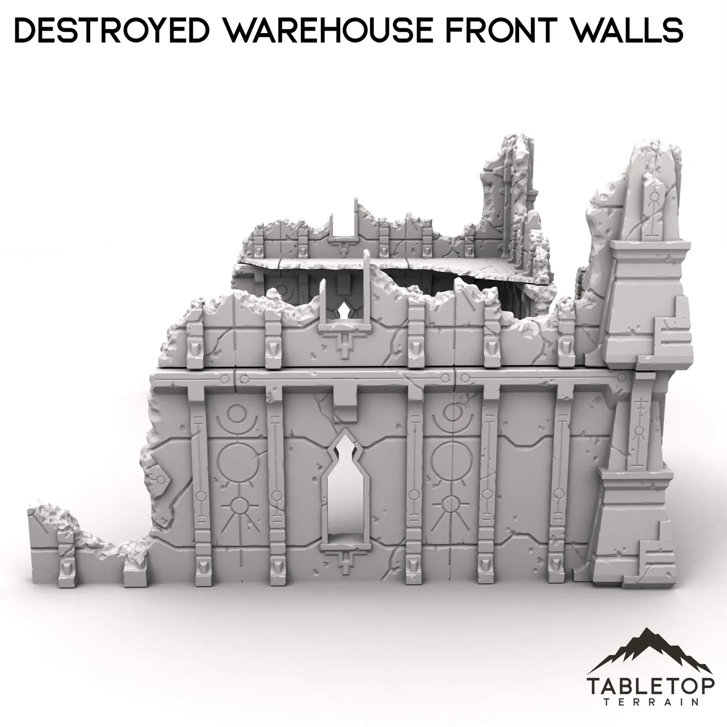 Destroyed Warehouse Front Walls