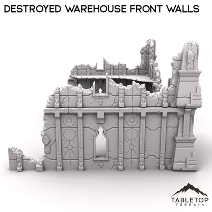 Destroyed Warehouse Front Walls