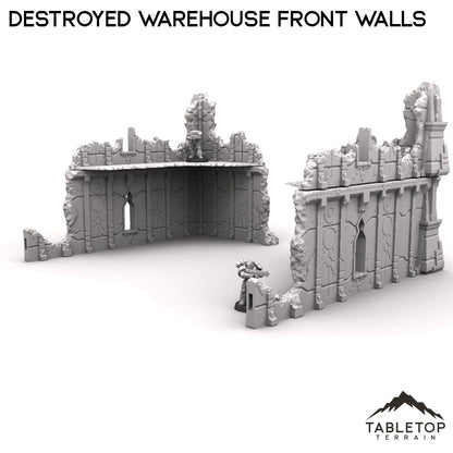 Destroyed Warehouse Front Walls