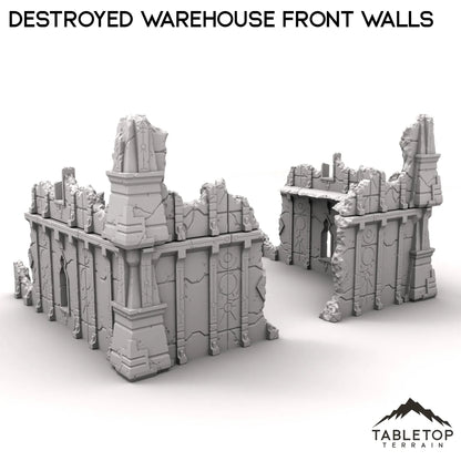 Destroyed Warehouse Front Walls