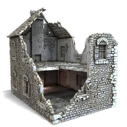 French Farmhouse Ruins - WWII Building
