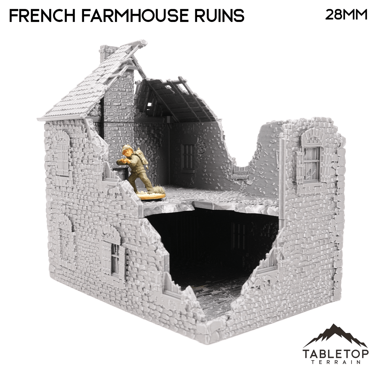 French Farmhouse Ruins - WWII Building