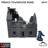 French Townhouse Ruins - WWII Building
