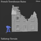 French Townhouse Ruins - WWII Building