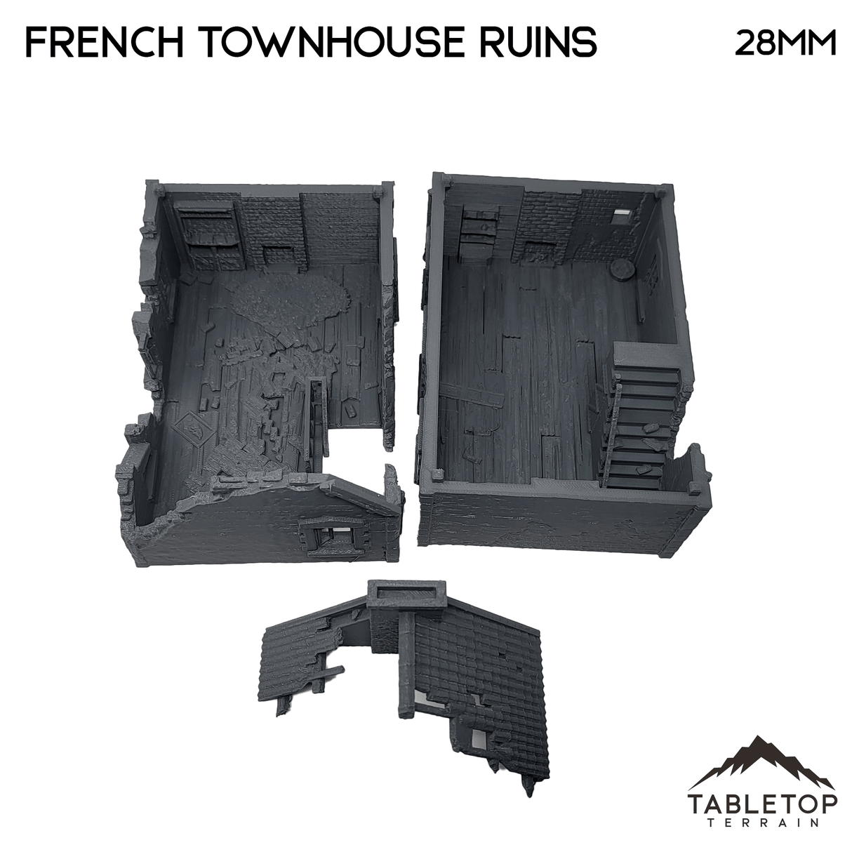French Townhouse Ruins - WWII Building
