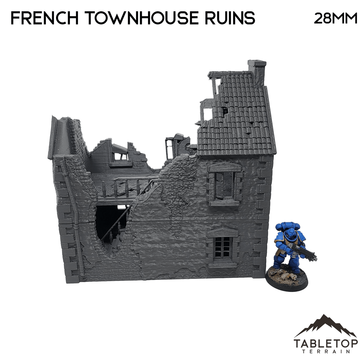 French Townhouse Ruins - WWII Building