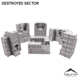 Destroyed Sector 8mm Scale Building Pack