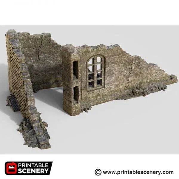 Modular Town Ruins - WWII Terrain