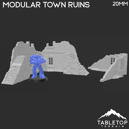 Modular Town Ruins - WWII Terrain