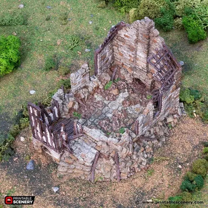 Ruined Barlyway Cottage - Country & King - Fantasy Historical Ruins