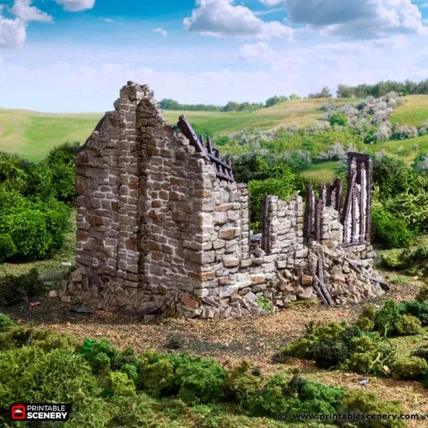 Ruined Barlyway Cottage - Country & King - Fantasy Historical Ruins