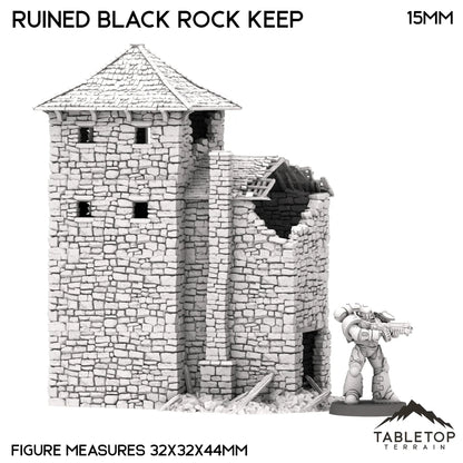 Ruined Black Rock Keep - Country & King - Fantasy Historical Ruins