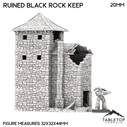 Ruined Black Rock Keep - Country & King - Fantasy Historical Ruins