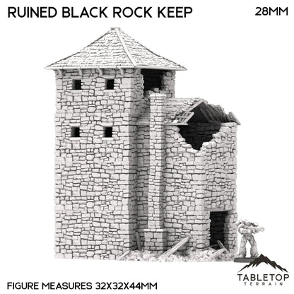 Ruined Black Rock Keep - Country & King - Fantasy Historical Ruins