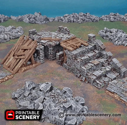 Ruined Bridge Spans - Fantasy Ruins