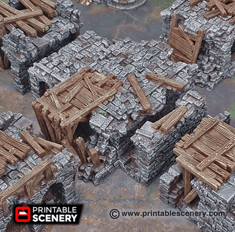 Ruined Bridge Spans - Fantasy Ruins