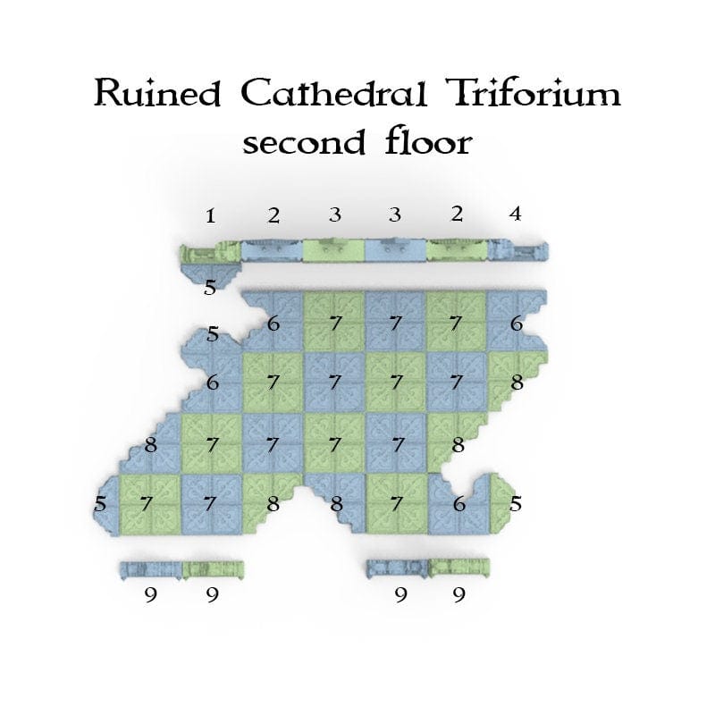 Ruined Cathedral Triforium - Openlock