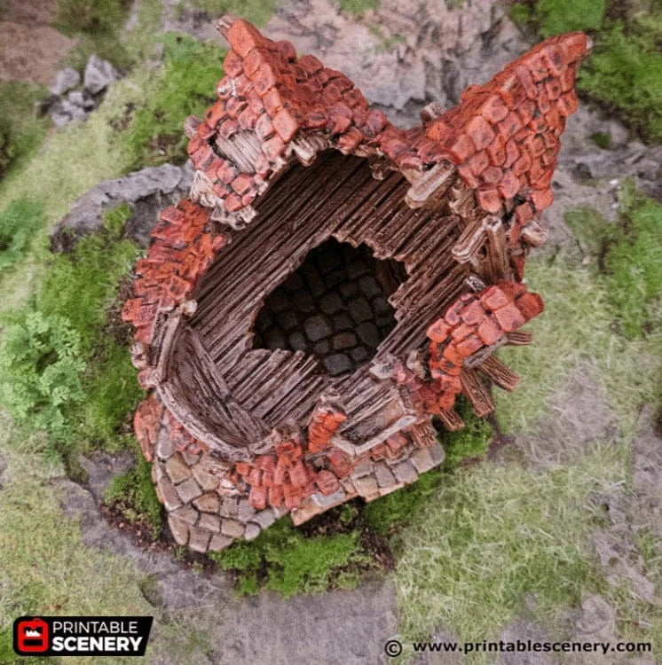 Ruined Cottage - Hagglethorn Hollow - Fantasy Ruins