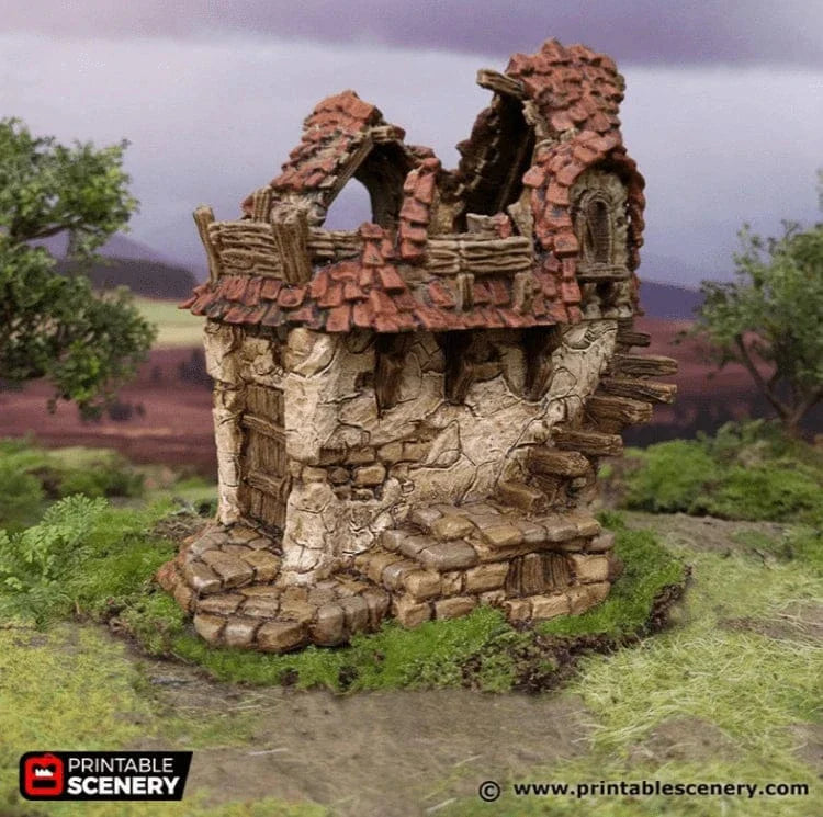 Ruined Cottage - Hagglethorn Hollow - Fantasy Ruins