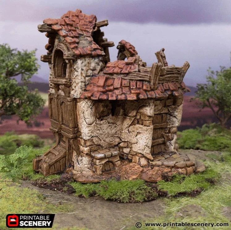 Ruined Cottage - Hagglethorn Hollow - Fantasy Ruins