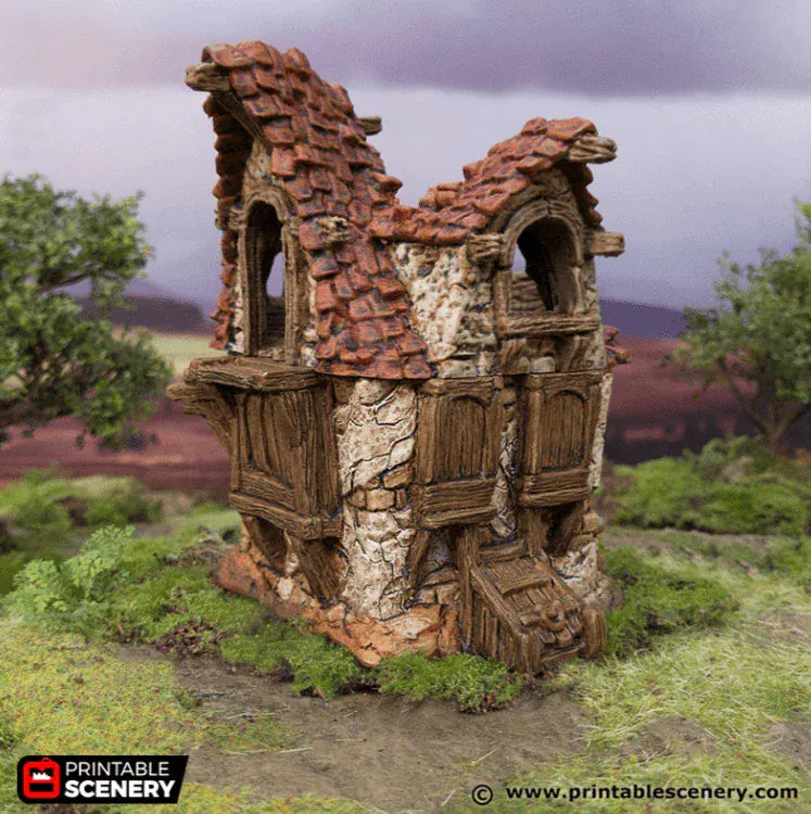Ruined Cottage - Hagglethorn Hollow - Fantasy Ruins