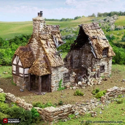 Ruined Country Manor - Country & King - Fantasy Historical Ruins