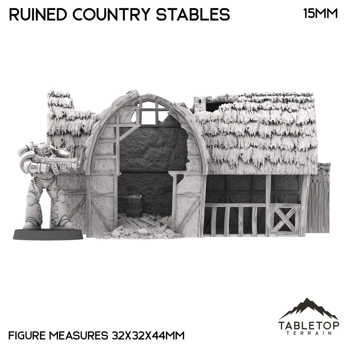 Ruined Country Stables - Country & King - Fantasy Historical Ruins