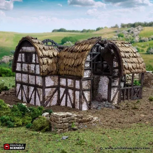 Ruined Country Stables - Country & King - Fantasy Historical Ruins