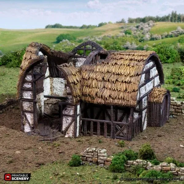 Ruined Country Stables - Country & King - Fantasy Historical Ruins