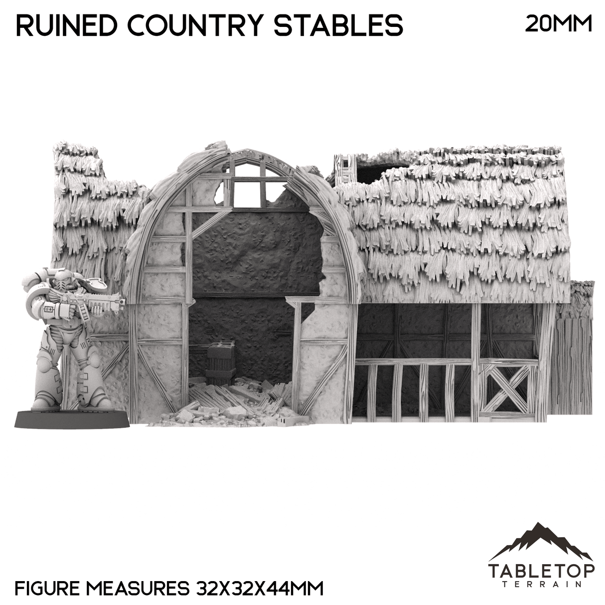 Ruined Country Stables - Country & King - Fantasy Historical Ruins