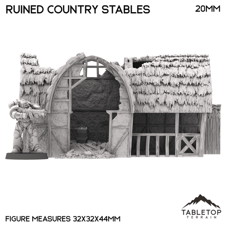 Ruined Country Stables - Country & King - Fantasy Historical Ruins